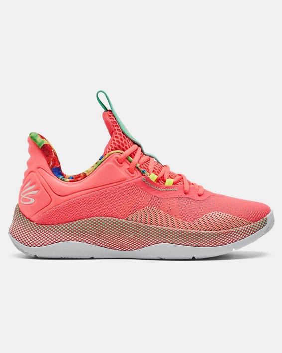 Unisex Curry UA HOVR™ Splash 2 'Sour Then Sweet' Basketball Shoes in Red image number 0